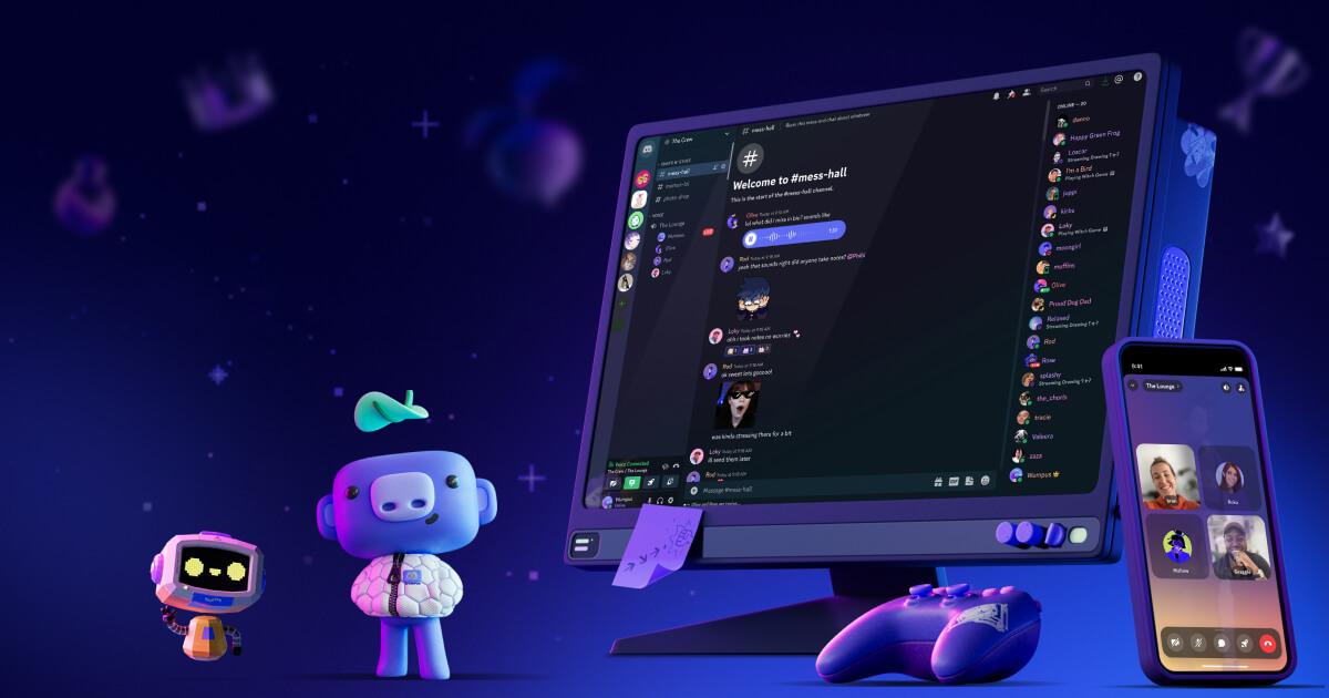 Screenshot of a Discord server showing various channels and user interactions
